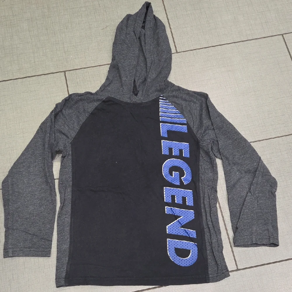 The Children's Place Gray and Black 'Legend' Hoodie
